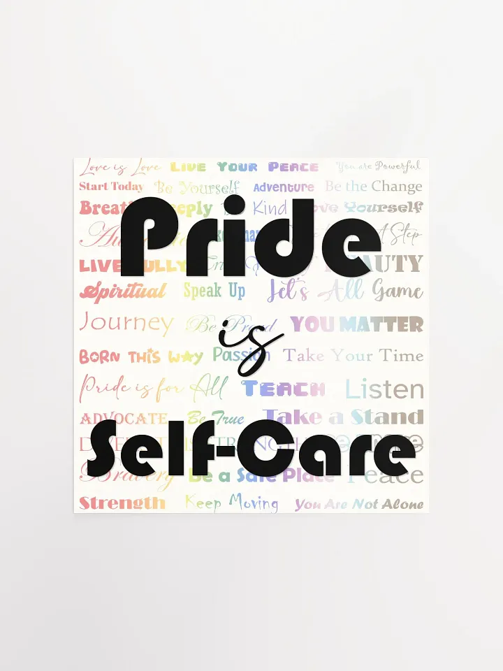 Pride Is Self-Care Square Poster product image (1)