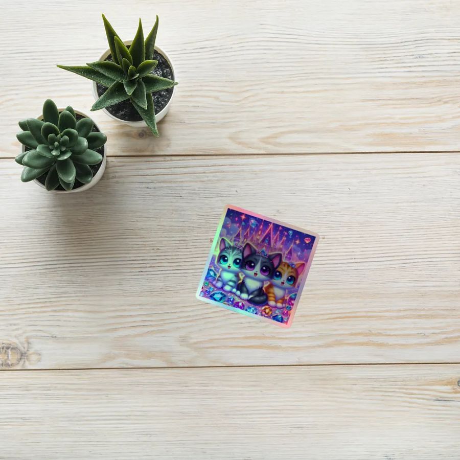 Fantasy Kittens Holographic Sticker Set product image (8)
