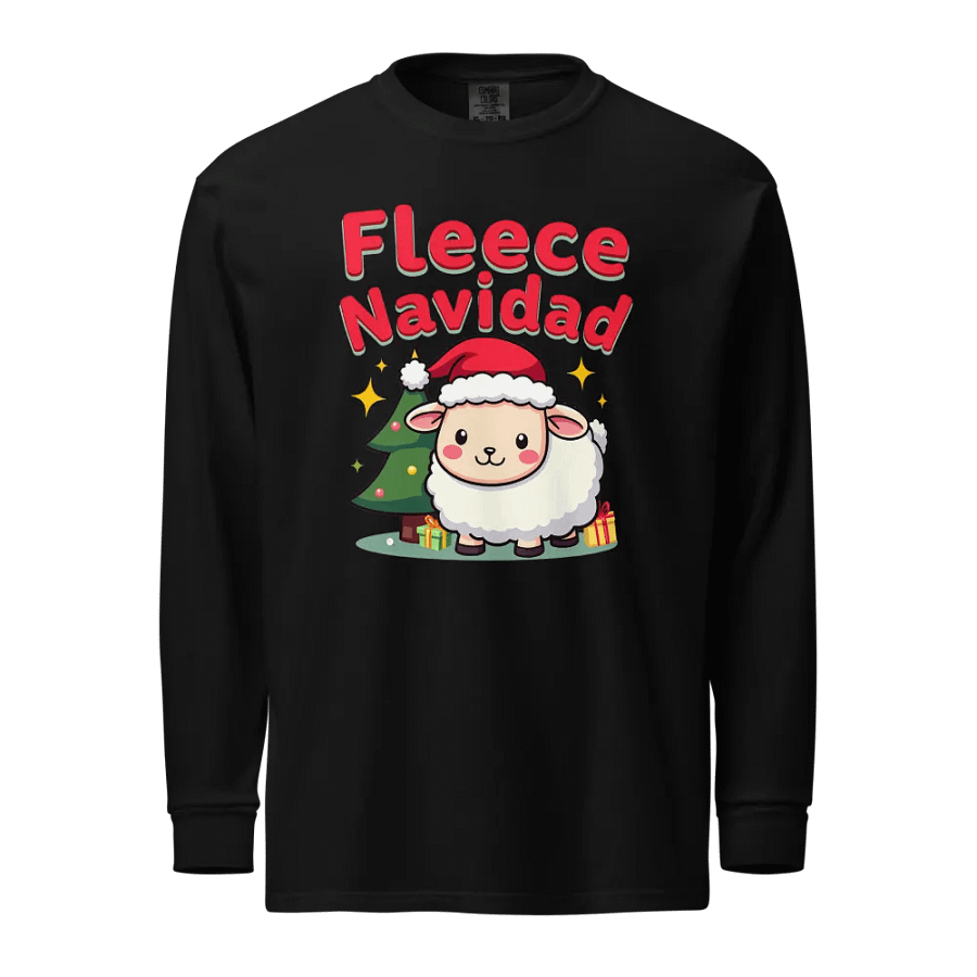 Fleece Navidad Cartoon Sheep Long Sleeve Shirt product image (1)