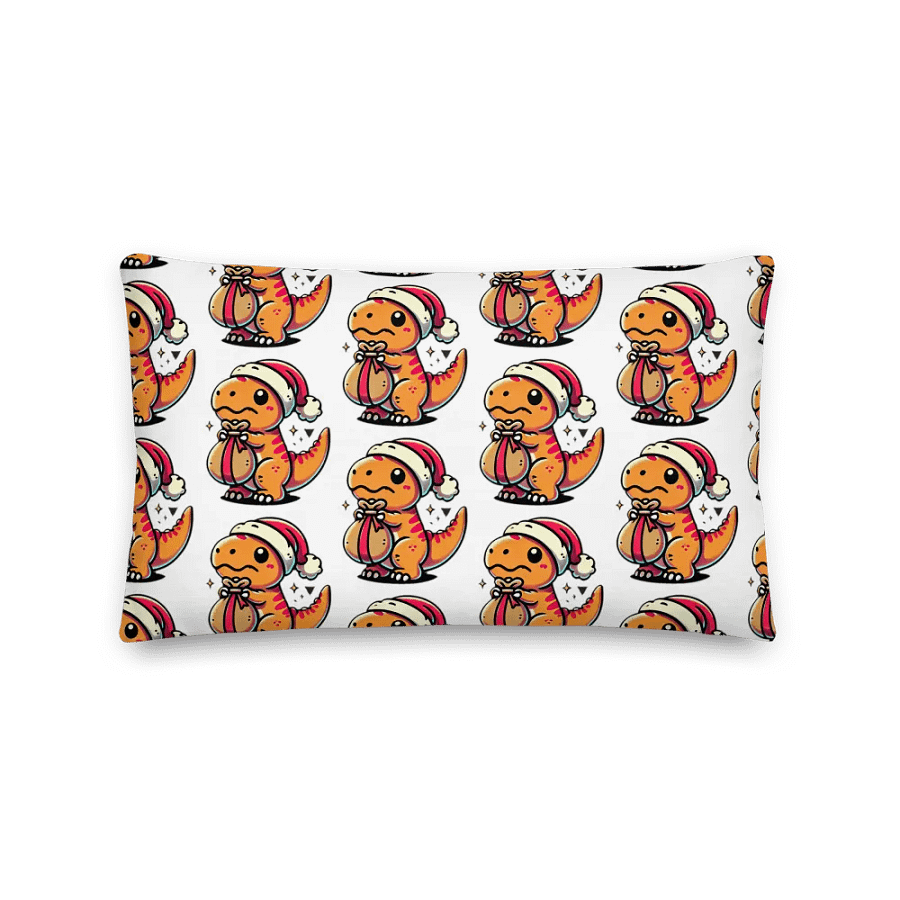 Santa-saurus All-Over Print Pillow product image (11)