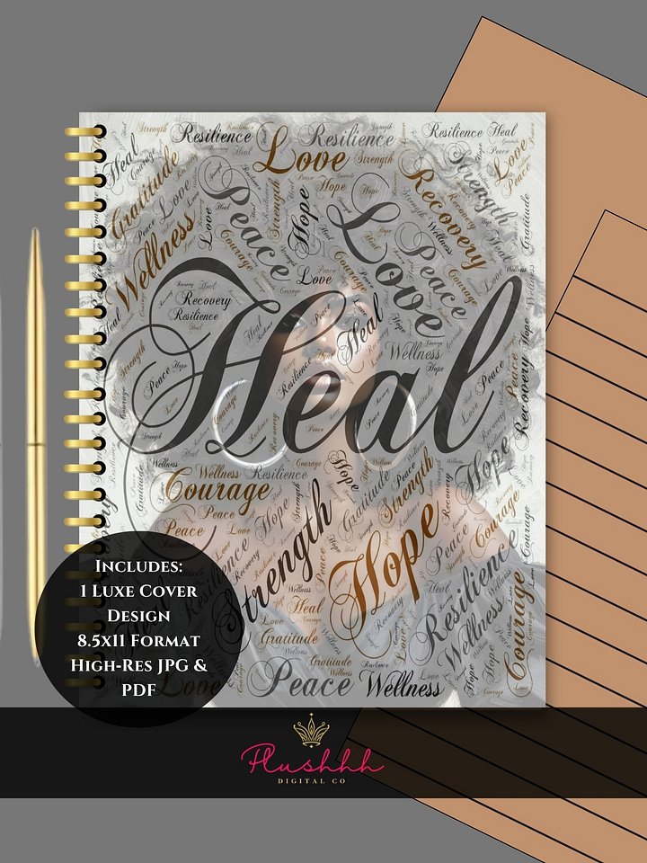 Serenity & Wellness Journal Cover Set | Digital Art for Calm, Balance & Healing product image (1)