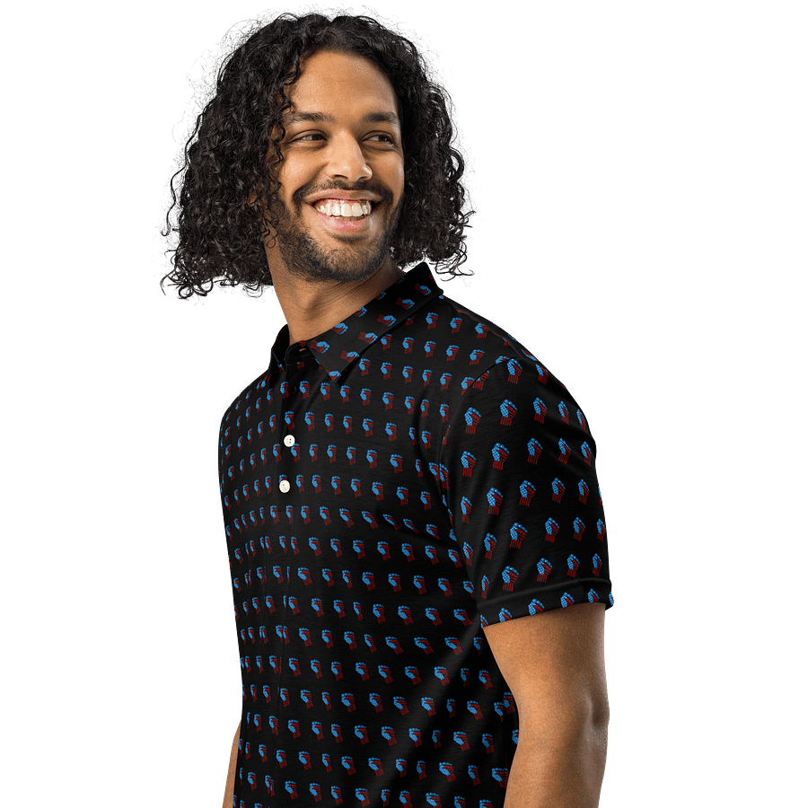 TFOT SlimFit America 1st Black Fist Polo Shirt product image (4)