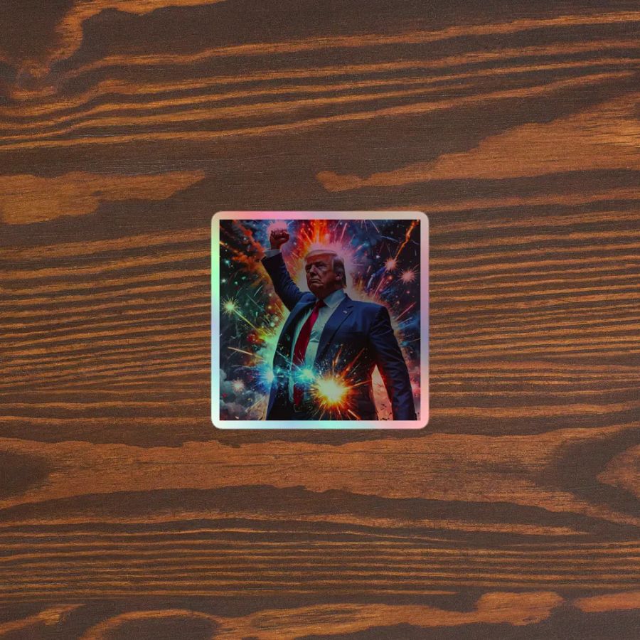 Trump Triumph! ~ HOLOGRAPHIC Sticker ~ product image (5)