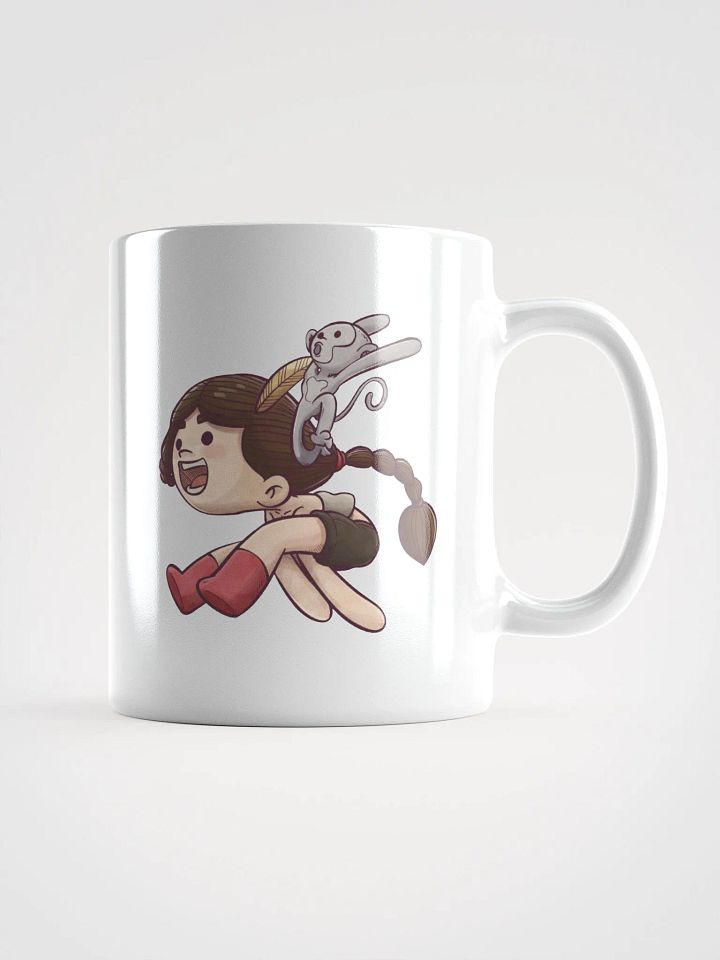 She & Her Pet | White Glossy Mug product image (2)