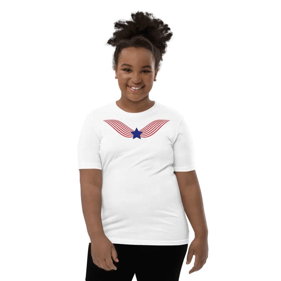 Stars and Stripes Angel Wings Youth Tee product image (3)