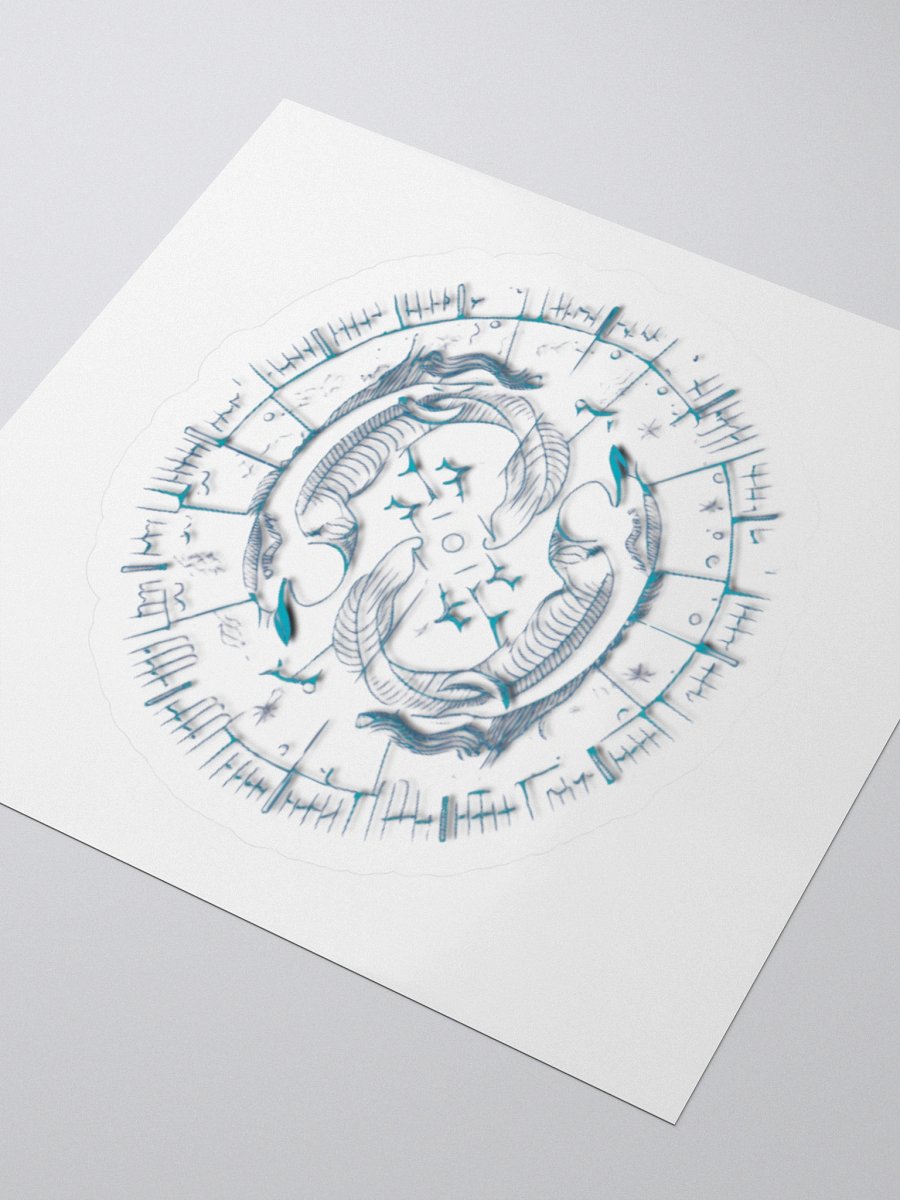 Exclusive Pisces Zodiac Sticker: Celestial Fish Design - Perfect for Cars, Laptops, and More! product image (7)