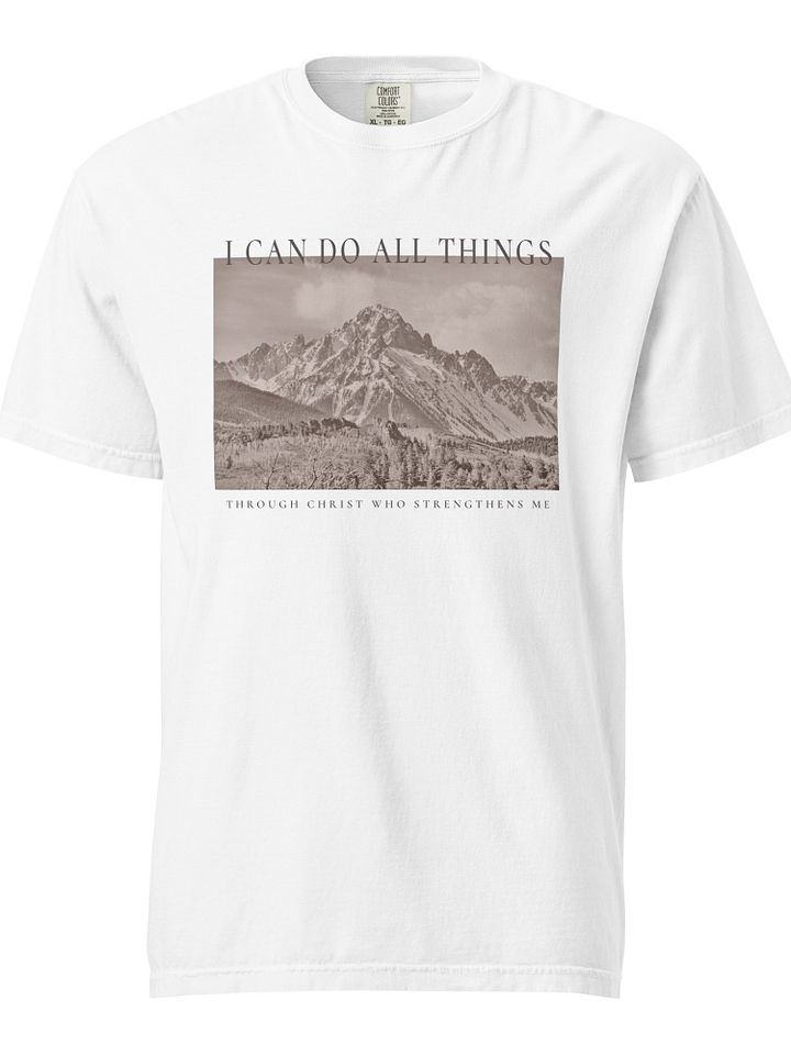 I Can Do All Things Through Christ Comfy Christian Tee product image (1)