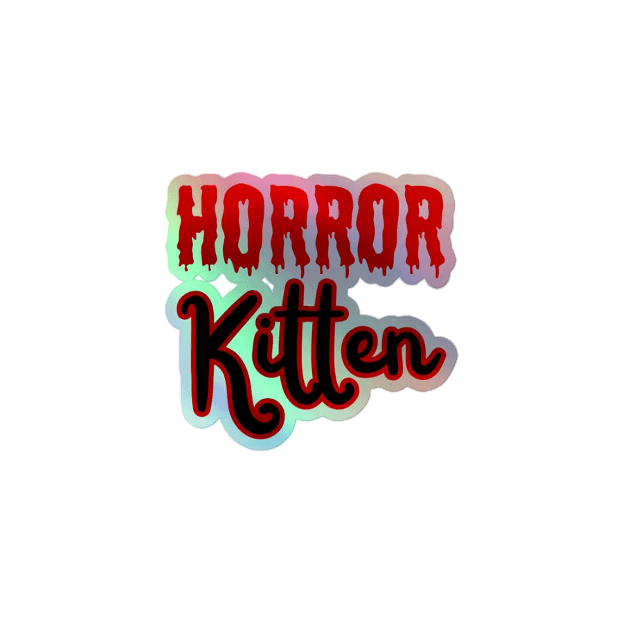 Horror Kitten Holographic Sticker product image (1)