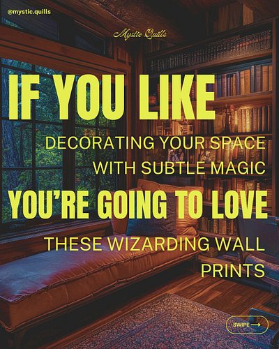 A little wizarding art goes a long way…
Hang one, and suddenly your whole room feels like its own story. ✨🖤

#wallart #hpwall...