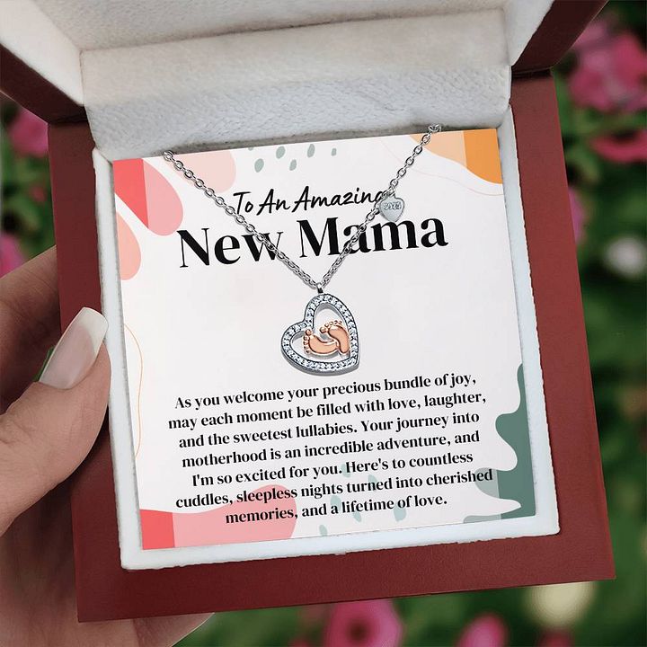New Mama Baby Feet Necklace - Lifetime Of Love product image (1)