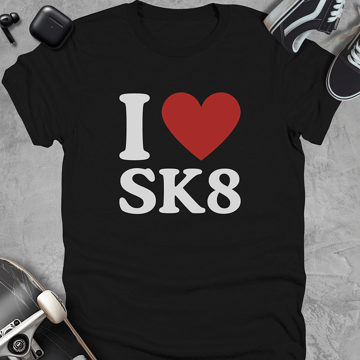 I love skate, Skateboarding t-shirt, Unisex product image (1)