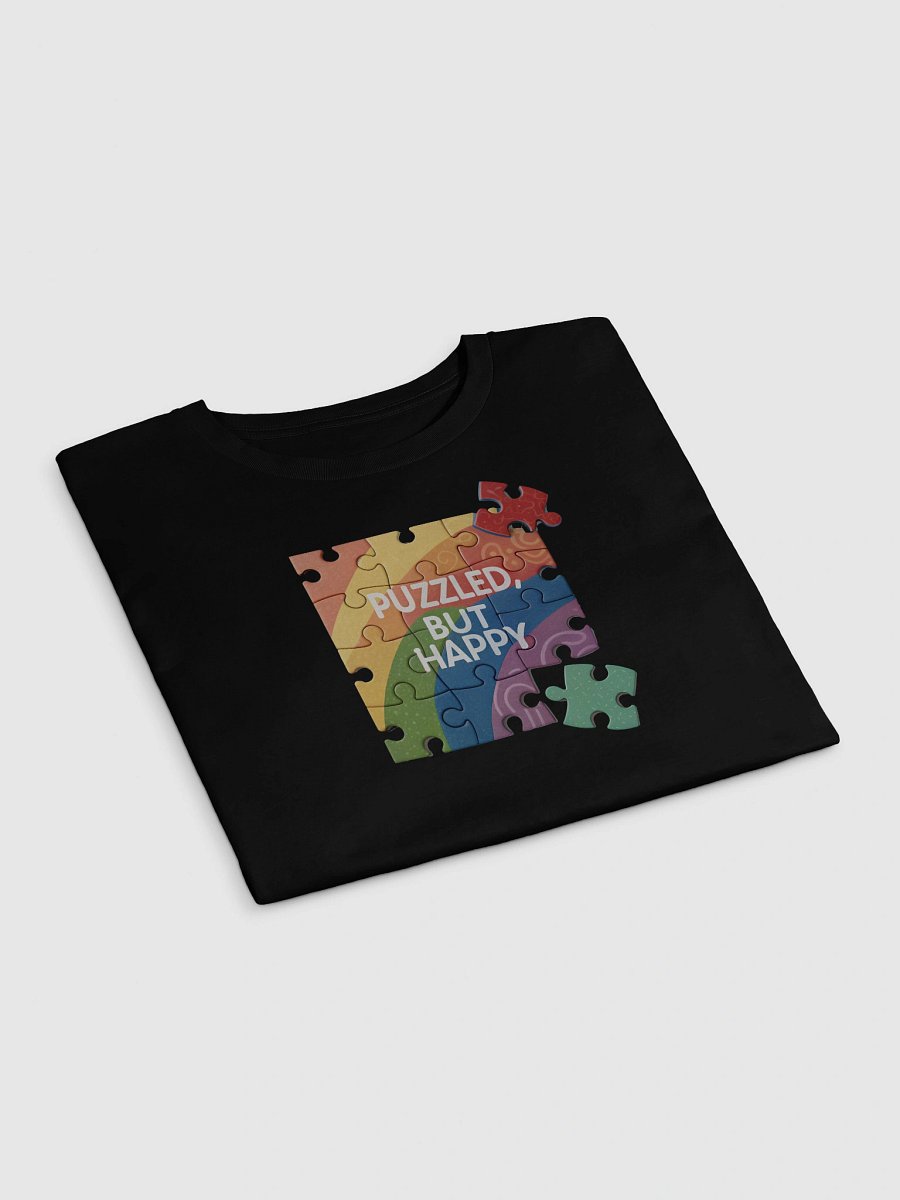 Puzzled, But Happy — Rainbow Puzzle Crop Top product image (4)