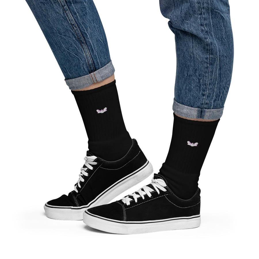 Bamboo SOCCO Embroidered Crew Socks product image (14)