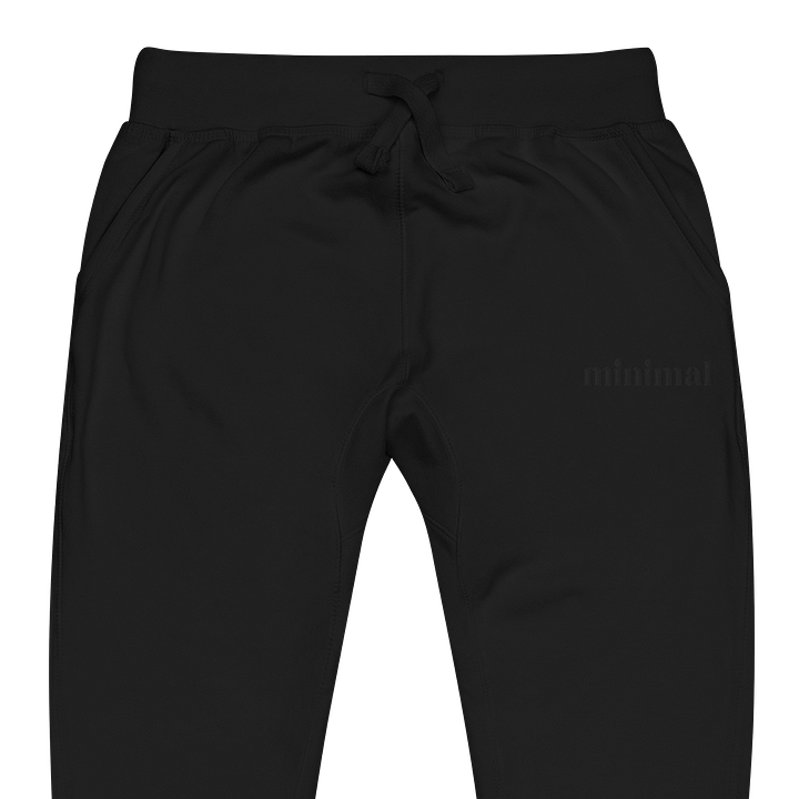 001: black stitched joggers product image (2)