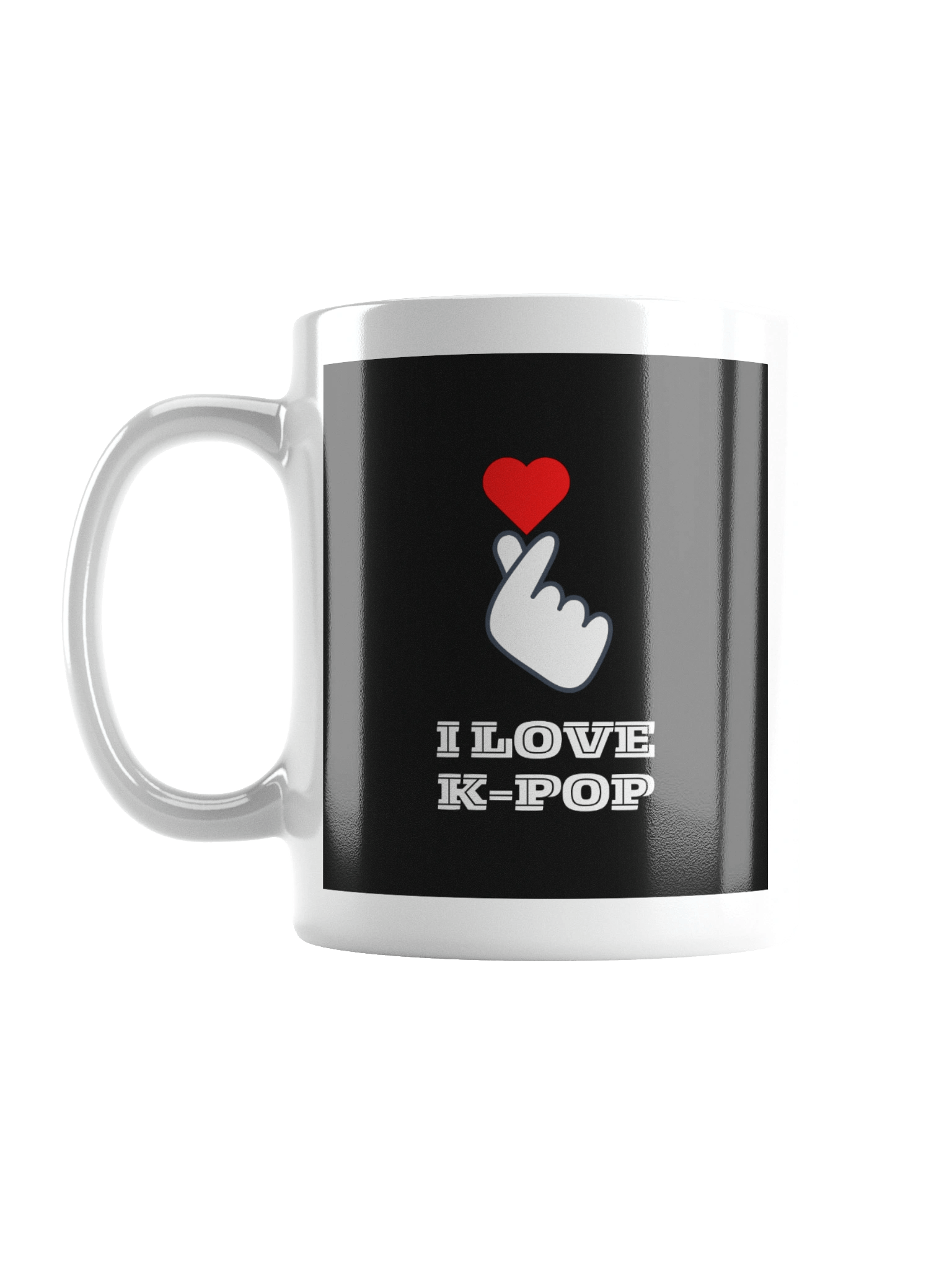 K-POP South Korean finger heart symbol mug product image (1)