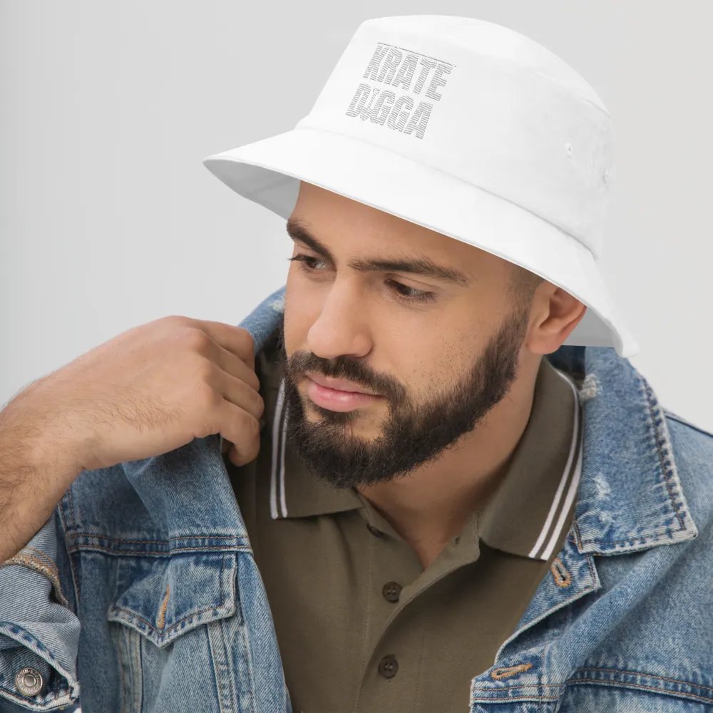 All White Party Logo Bucket Hat product image (11)
