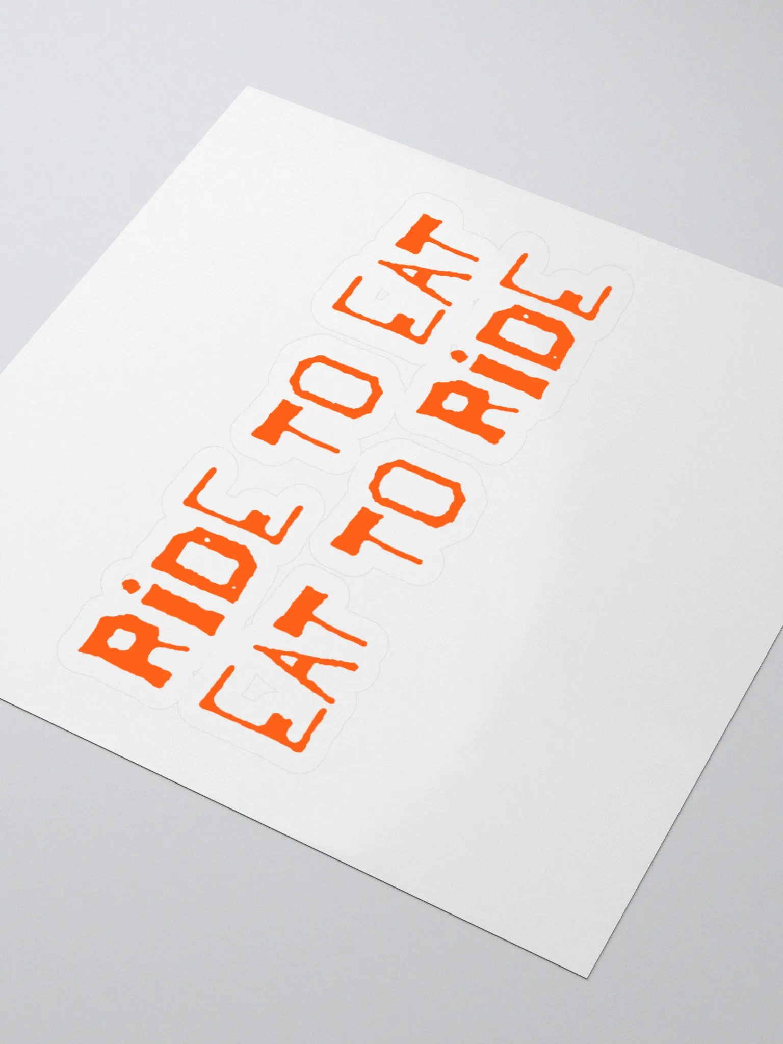 RIDE TO EAT EAT TO RIDE Sticker Set product image (3)
