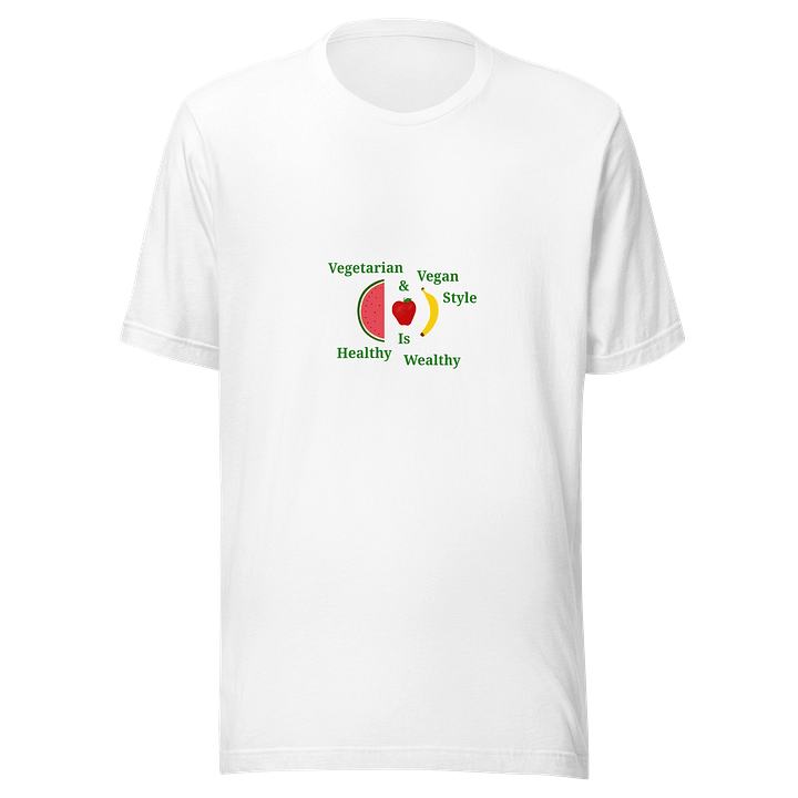 Healthy Wealthy Vegetarian & Vegan Tee product image (1)