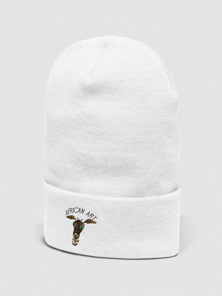 Rustic Bull Head Embroidered Beanie product image (2)
