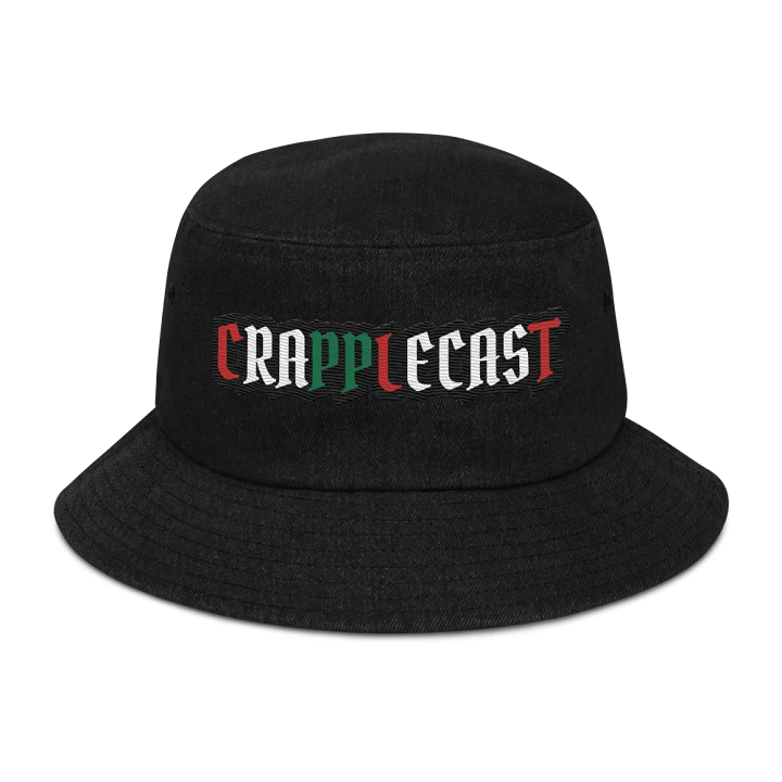 CRAPPLECAST CHRISTMAS DENIM BUCKET HAT product image (1)