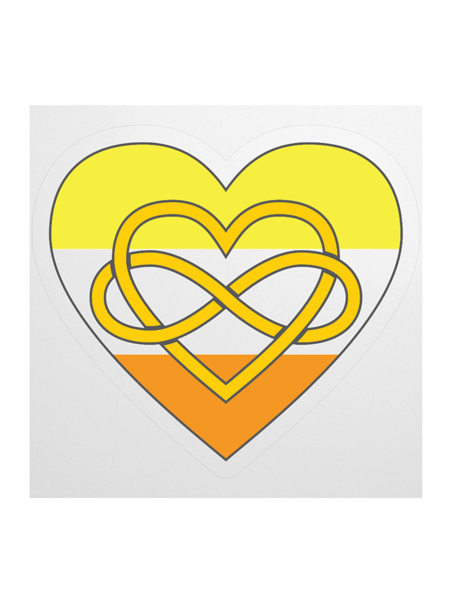 Maverique Pride Flag Polyamory Infinity Heart Sticker product image (2)