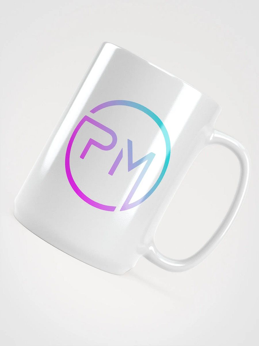 Neon Gradient Initials Circle Logo Mug product image (4)