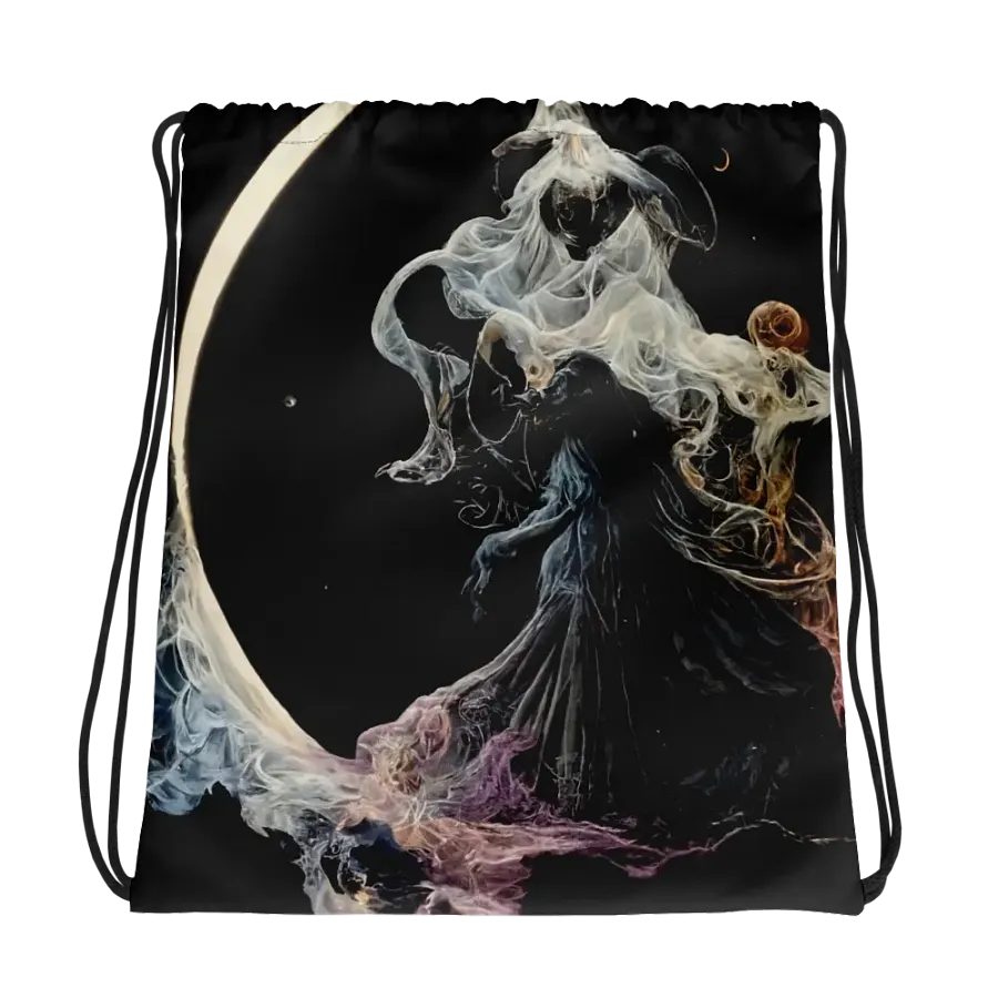 Ethereal Smoke Figures Drawstring Bag product image (1)