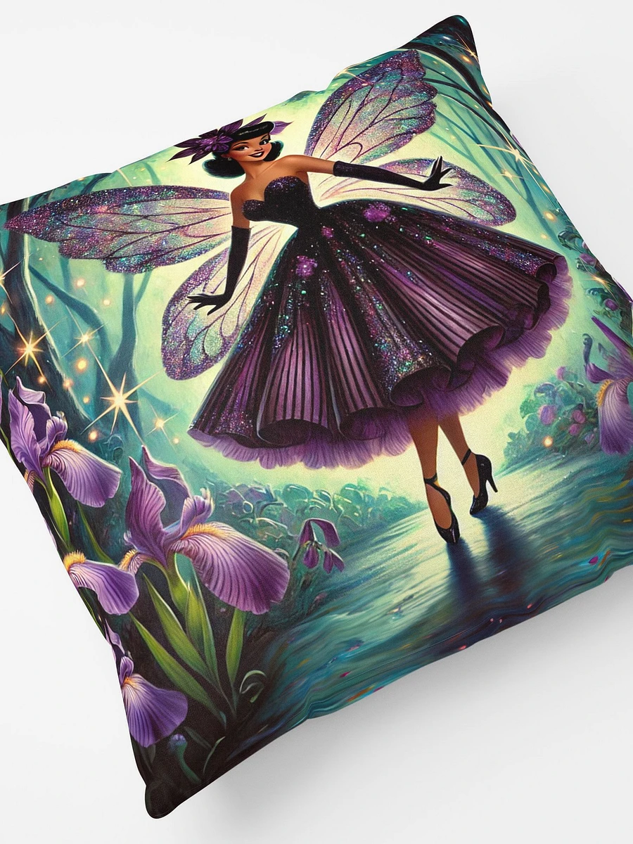 Purple Iris Fairy Enchanted Forest Pillow product image (5)