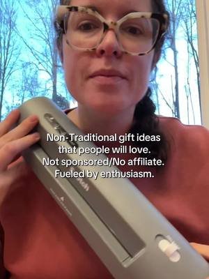 I love my laminator so much. Don’t think they need one? Nay. They just don’t KNOW they need one yet. The possibilities are endless. Get it some friends in a corner punch, and a paper cutter, and you have yourself an amazing non traditional gift.  #giftideas #whiteelephantgift #giftguide 