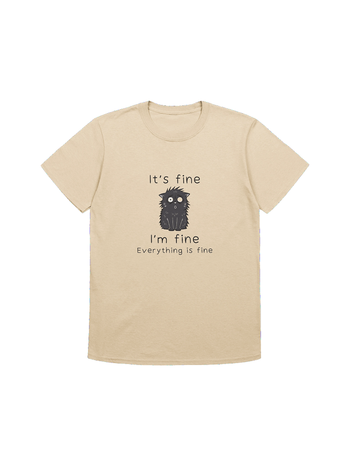 Anxious Cat 'It's Fine' T-Shirt product image (15)