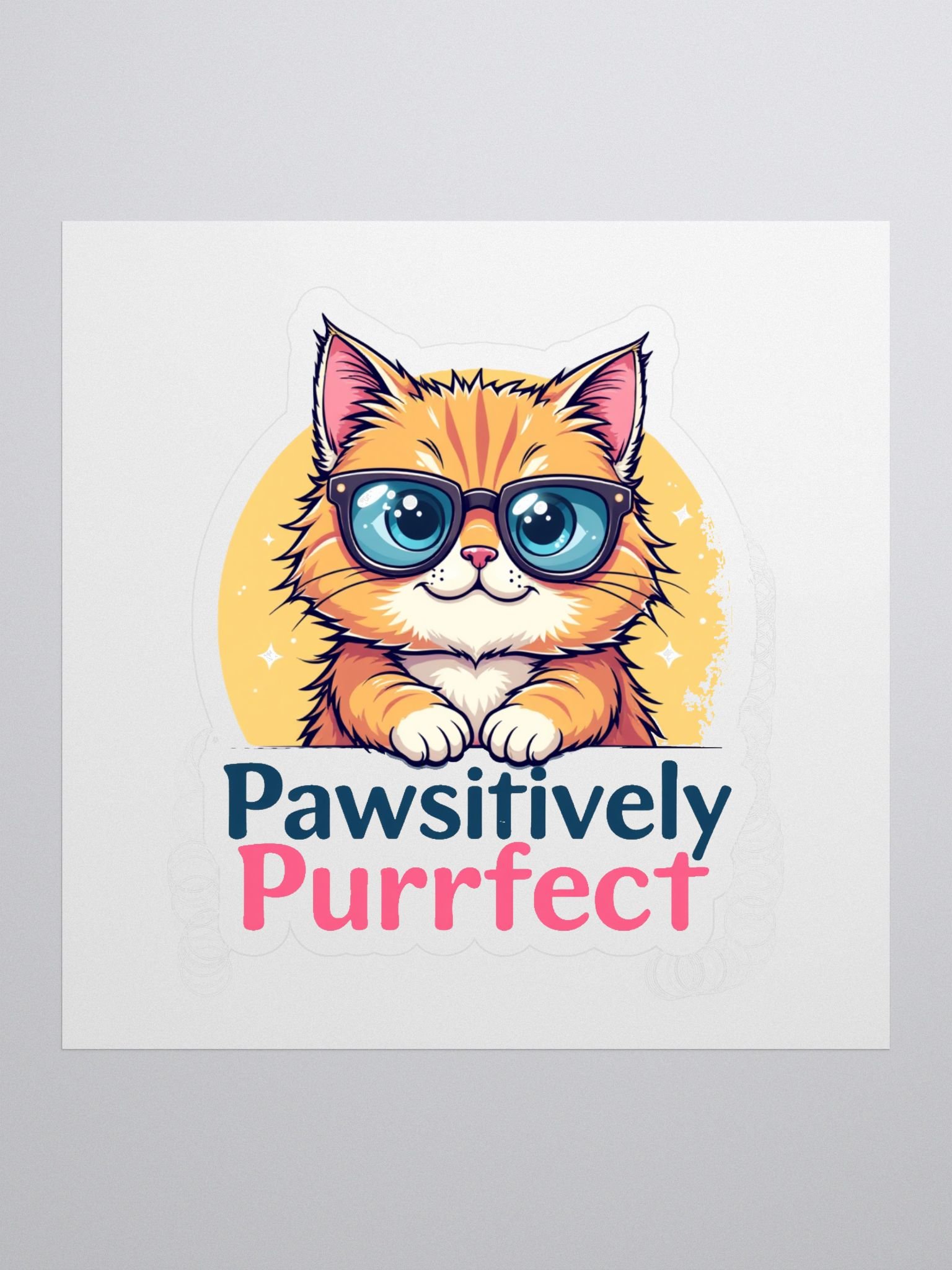 Pawsitively Purrfect Kitty Sticker Set product image (1)