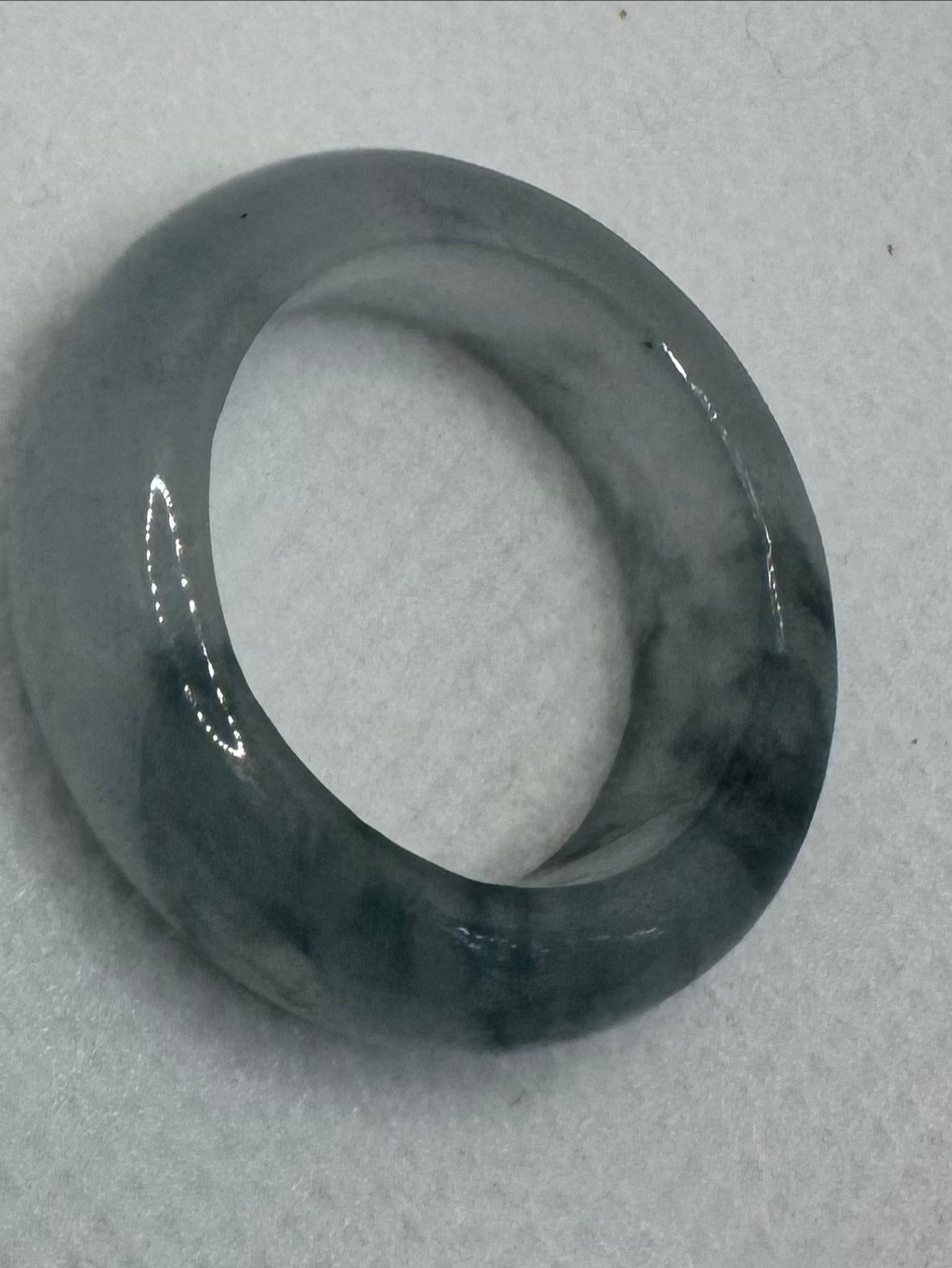 Transparent Geen and White Jade Ring product image (1)