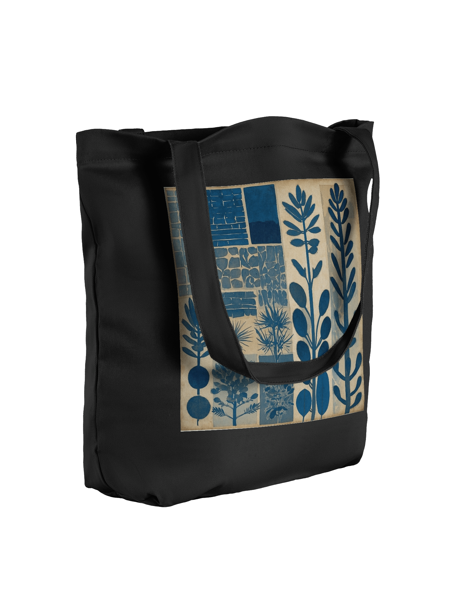Blue Botanical Bliss Tote Bag product image (8)