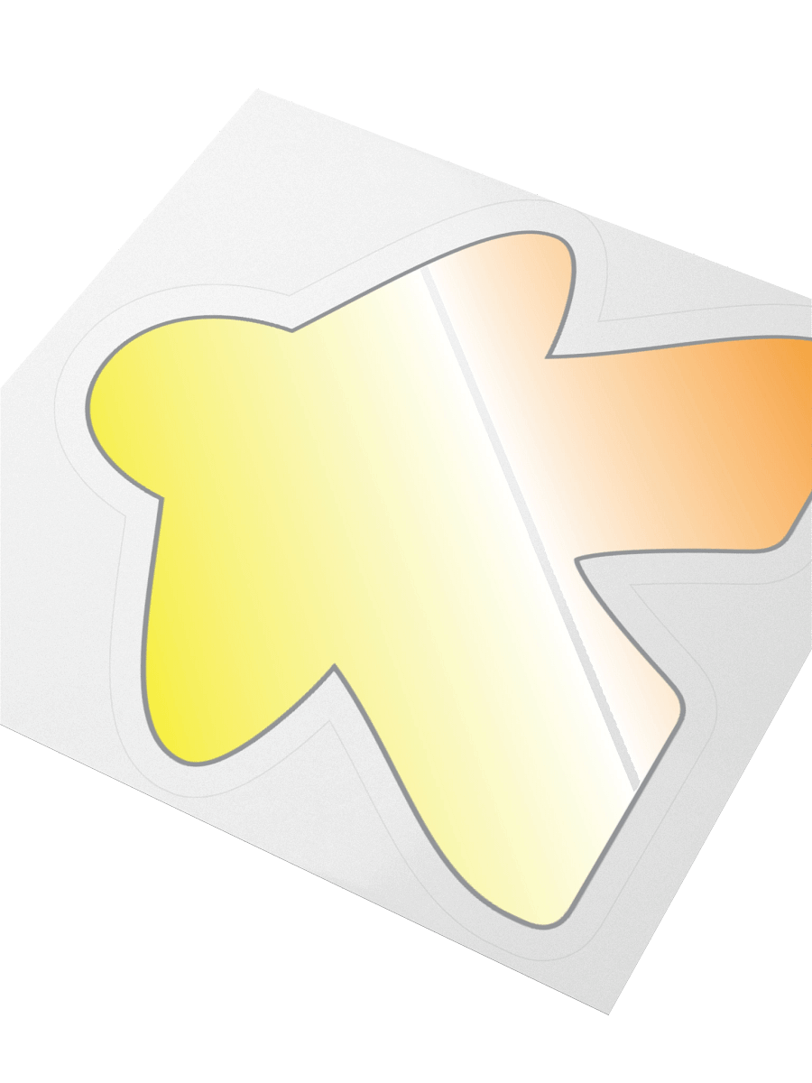 Maverique Pride Gradient Meeple Sticker product image (7)