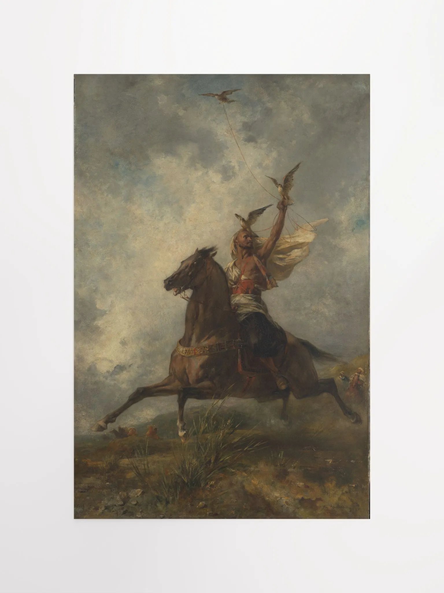Digital copy The Arab Falconer By Eugène Fromentin French 1864/Enhanced Matte Paper Poster (in) by Allcolor product image (4)