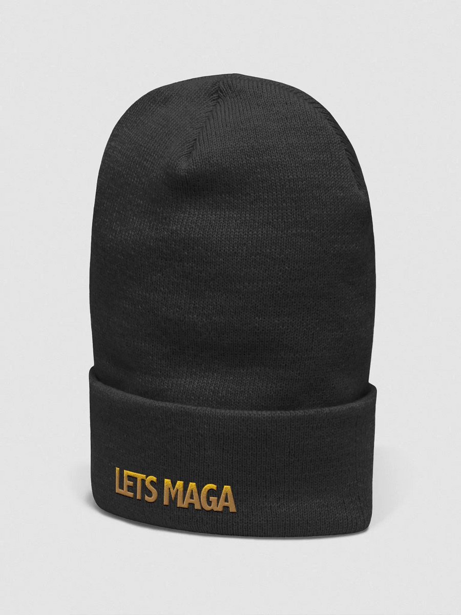 Golden LETS MAGA Statement Beanie product image (12)