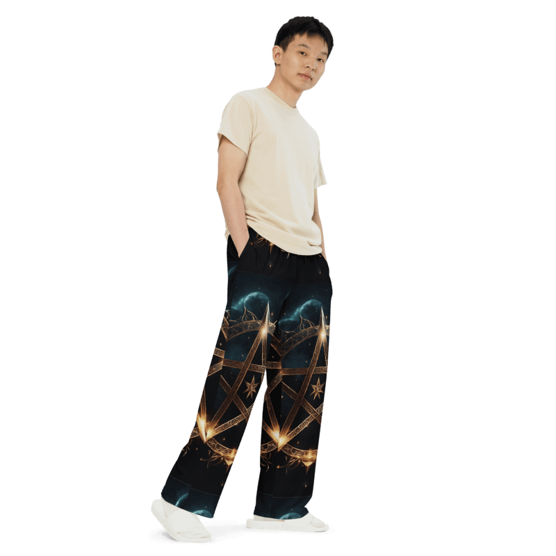 Black & Gold Symbology Lounge Pants product image (6)