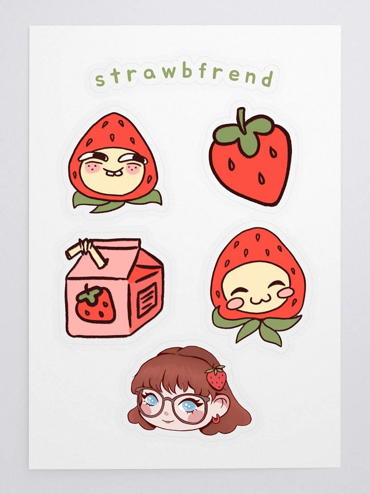 strawbfrend sticker pack product image (1)