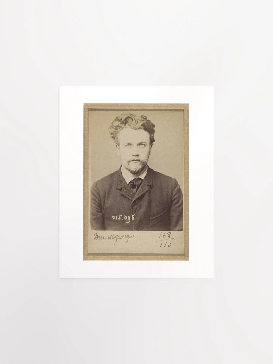 Georges Brunet Mugshot By Alphonse Bertillon (1894) - Print product image (1)