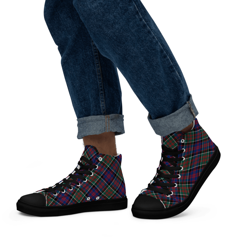 MacDonald Clanranald Tartan Men's High Top Shoes product image (5)