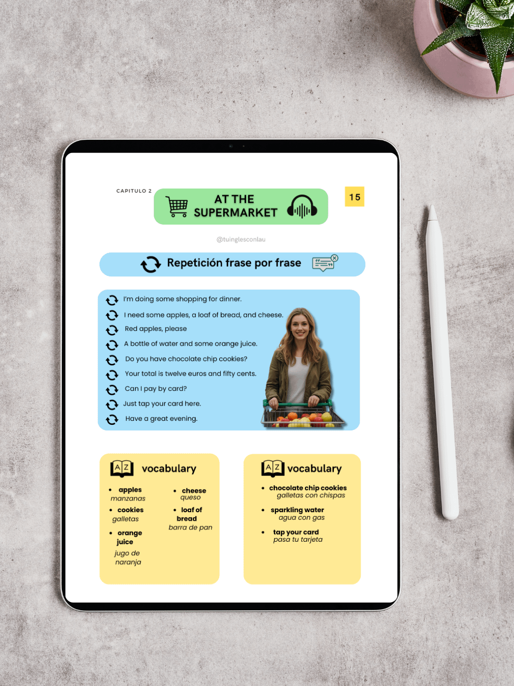 LIBRO DIGITAL | Escucha, lee y habla inglés con Tu Inglés con Lau – ¡Ideal para principiantes! product image (3)