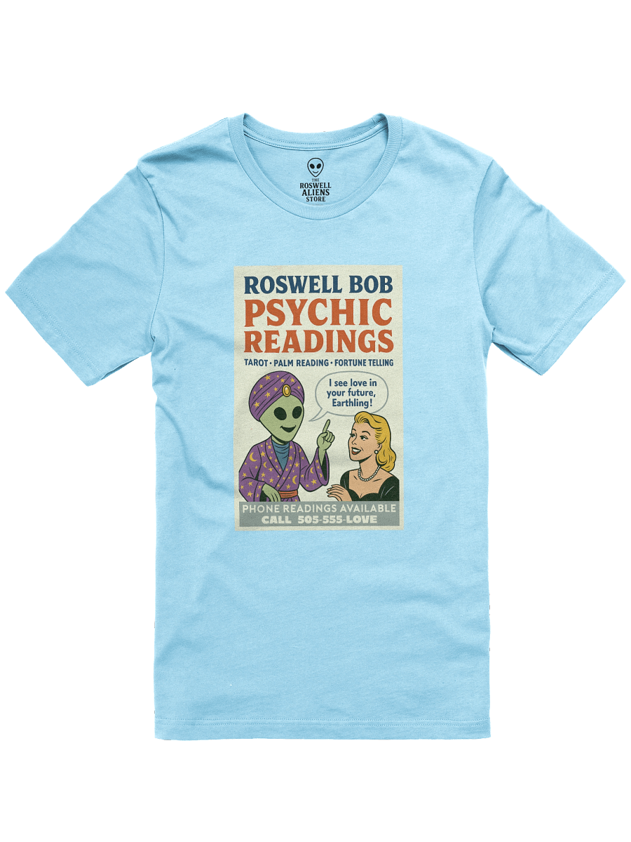 Psychic Readings Blonde Woman Roswell Aliens 1950's Retro Poster Unisex T-Shirt product image (5)