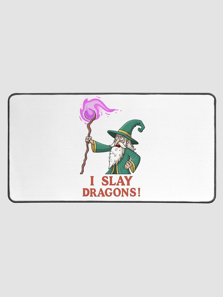 “I Slay Dragons” – Jon Arthon Wizard Desktop Mat product image (1)