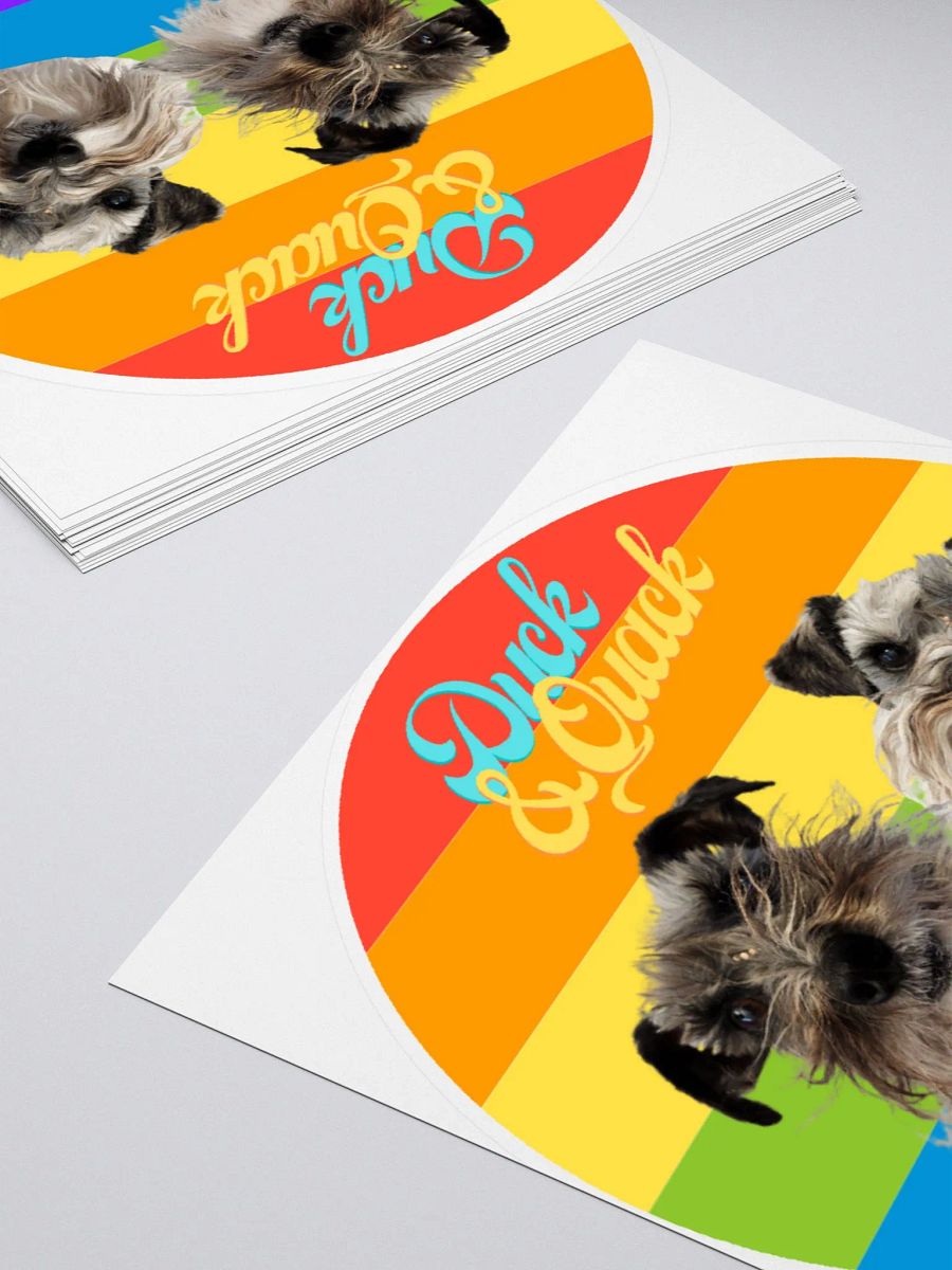 Duck and Quack Rainbow Kiss Cut Sticker product image (4)
