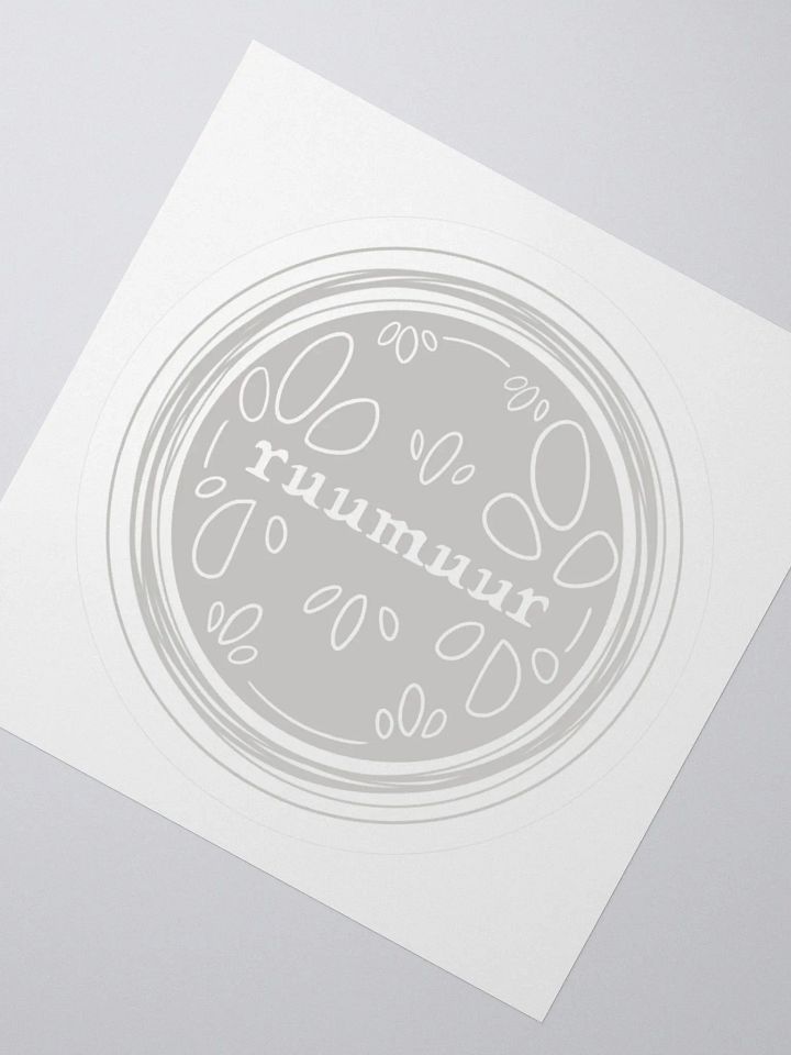 Ruumuur "Timeless" Sticker Logo - Off White product image (2)