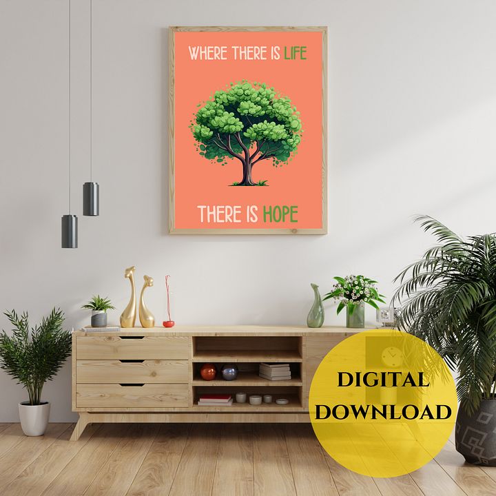Life = Hope Printable Wall Art product image (2)