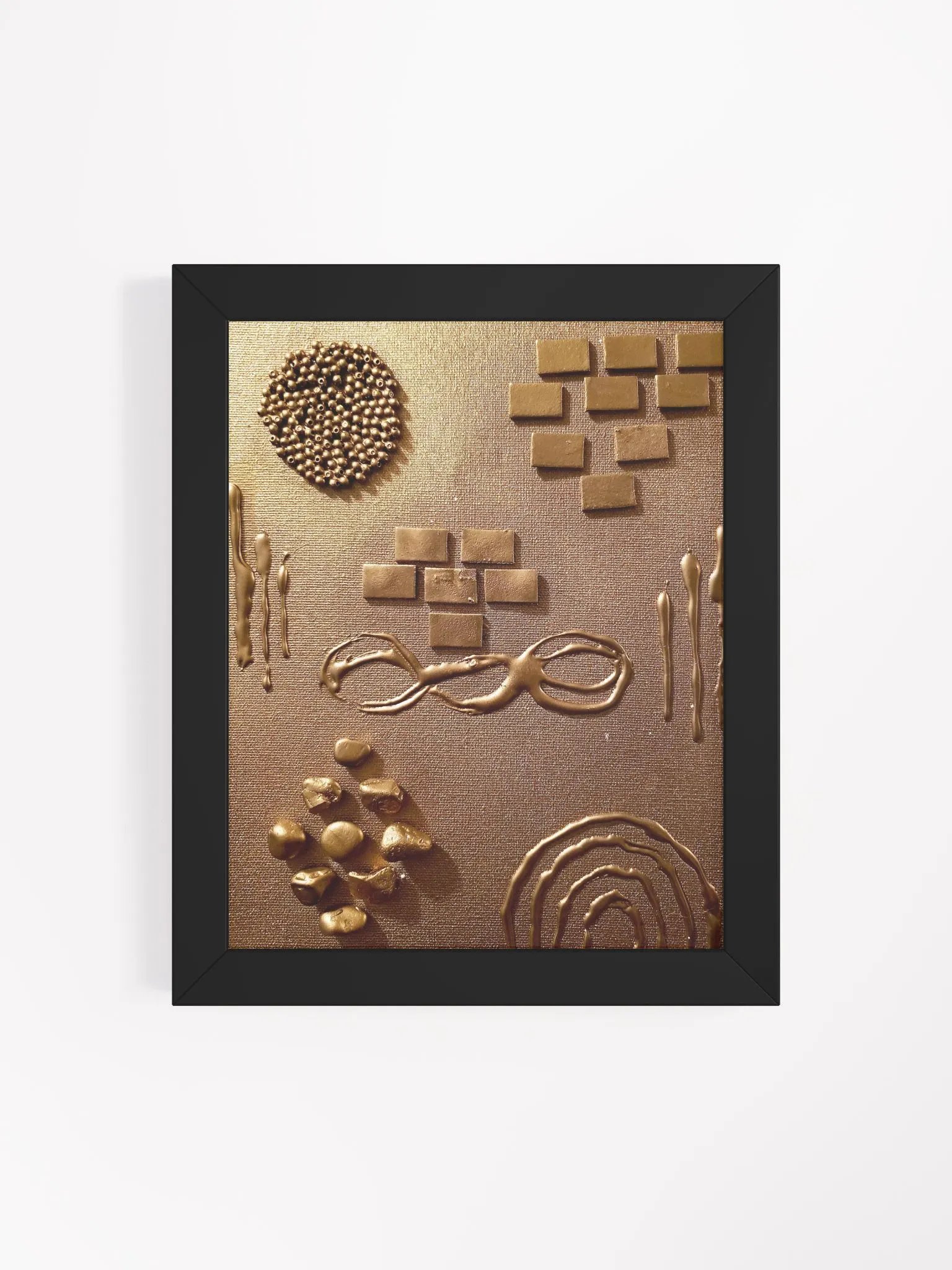 Golden Symmetry Framed Poster product image (4)