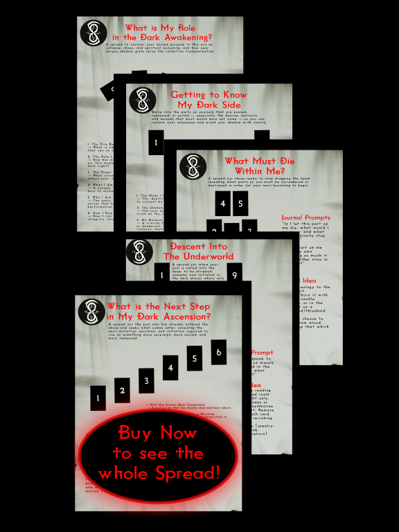 The Path of Dark Ascension: A Tarot Journey Through Shadow, Power, and Rebirth product image (1)