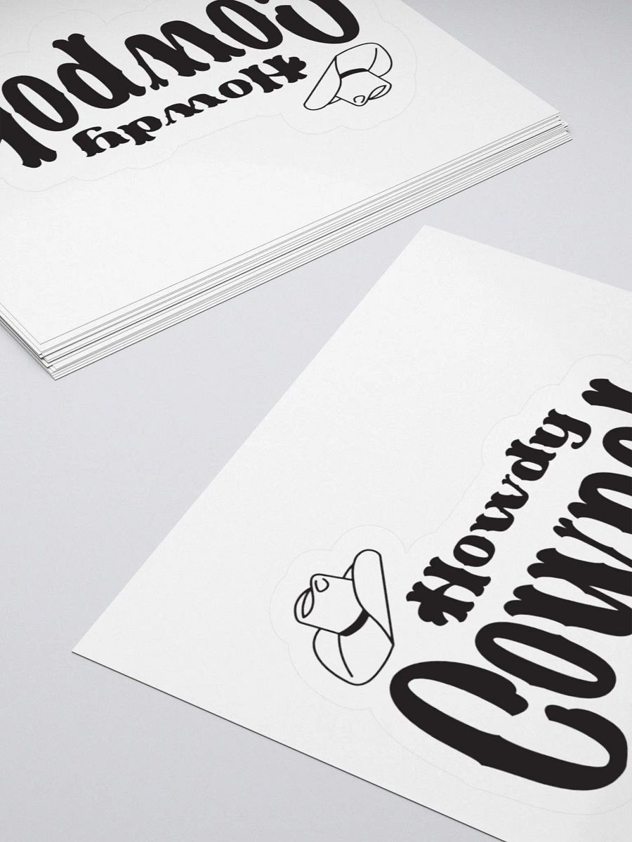 Howdy Cowpoke Sticker product image (12)