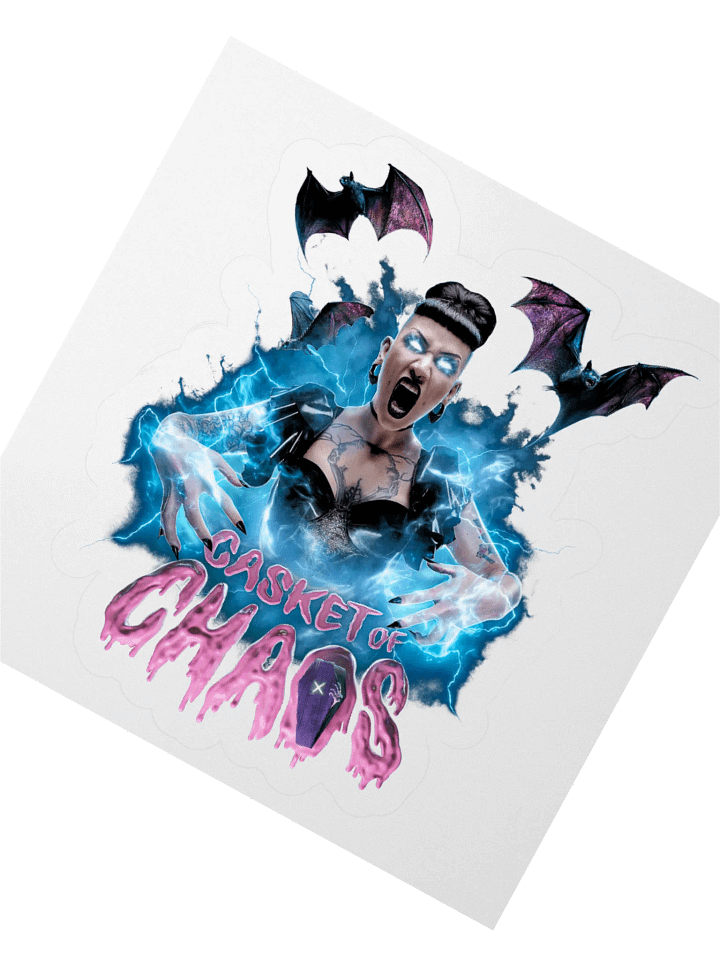 Casket of Chaos Horror Kiss Cut Sticker product image (2)